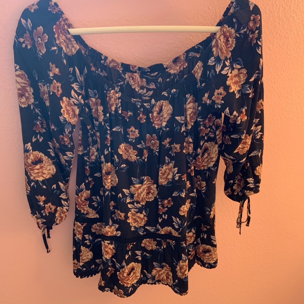 Long sleeve floral blouse from American Eagle